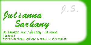 julianna sarkany business card
